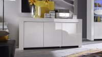 Sideboard AMALFI Anrichte weiß Hochglanz lackiert