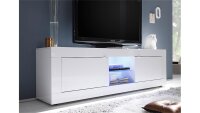 TV-Element BASIC Weiß lackiert B 181 cm 2 Türen 2 Fächer