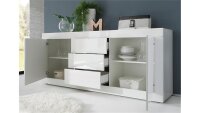 Sideboard BASIC Kommode Weiß lackiert B 210 cm