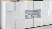 Sideboard DAMA 2 Kommode in weiß Lack 181 cm