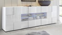 Sideboard DAMA 3 Kommode in weiß Lack 241 cm