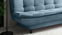 Schlafsofa PATCH 2 Funktionssofa Stoff denim mit Bettkasten