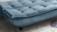 Schlafsofa PATCH 2 Funktionssofa Stoff denim mit Bettkasten