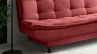 Schlafsofa PATCH 2 Funktionssofa Stoff berry mit Bettkasten