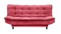 Schlafsofa PATCH 2 Funktionssofa Stoff berry mit Bettkasten