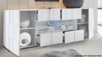 Sideboard DAMA 3 Kommode anthrazit Hochglanz Lack 241 cm