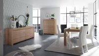 Highboard FIRENZE Schrank Kommode Wohnzimmer Eiche Cadiz