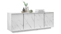 Sideboard CARRARA Marmor-Optik weiß Kommode Schrank