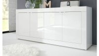 Sideboard BASIC weiß Hochglanz lack Kommode 207 cm