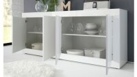 Sideboard BASIC weiß Hochglanz lack Kommode 207 cm