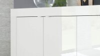 Sideboard BASIC weiß Hochglanz lack Kommode 207 cm