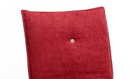 Polsterstuhl GENUA 1 Stuhl Stoff rot beige mit Kaltschaum