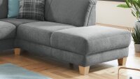 Ecksofa GOTLAND L Eckgarnitur Stoff grau inkl. Federkern 257x212 cm