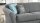 Ecksofa GOTLAND L Eckgarnitur Stoff grau inkl. Federkern 257x212 cm