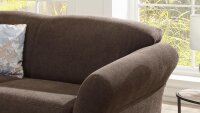 Sofa GOTLAND 2-Sitzer Couch Stoff espresso braun inkl...