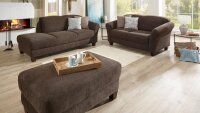 Sofa GOTLAND 2-Sitzer Couch Stoff espresso braun inkl Federkern 163 cm