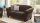 Sofa GOTLAND 2-Sitzer Couch Stoff espresso braun inkl Federkern 163 cm