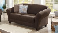 Garnitur GOTLAND Sofa Recamiere Stoff esspresso braun...