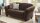 Garnitur GOTLAND Sofa Recamiere Stoff esspresso braun inkl. Federkern