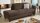 Garnitur GOTLAND Sofa Recamiere Stoff esspresso braun inkl. Federkern