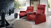 Kino Sessel ADAIR Homecinema Leder ziegel rot mit Funktion