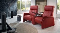 Kino Sessel ADAIR Homecinema Leder ziegel rot mit Funktion