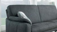 Sofa HAMPTON 3-Sitzer Stoff anthrazit mit Federkern 190 cm