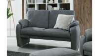 Sofa HAMPTON 2-Sitzer Stoff anthrazit mit Federkern 140 cm