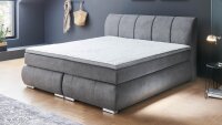 Boxspringbett MALIN 180x200 Doppeltbett anthrazit inkl....