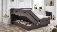 Boxspringbett MARILLO anthrazit 7-Zonen TFK wendbar H2/H3...