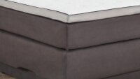 Boxspringbett MARILLO anthrazit 7-Zonen TFK wendbar H2/H3 180x200