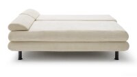 Schlafsofa Bern Cord creme mit Bettkasten und Schlaffunktion