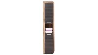 Hochschrank Badezimmer CANCUN Nussbaum Satin braun Touchwood