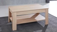 Couchtisch UNIVERSAL Beistelltisch Eiche Sägerau 110x67