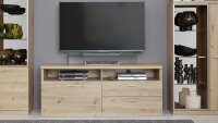 TV-Board DUSK Lowboard TV-Bank Artisan Eiche Melamin