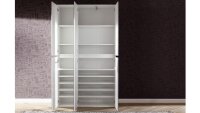 Garderobenschrank MIRROR Schuhschrank 6-trg Spiegelfront