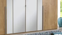 Kleiderschrank VANEA Schrank Plankeneiche Spiegel 270 cm