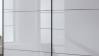 Schwebetürenschrank SEOUL 2-trg. Glas light grey 200 cm