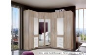 Schrankaufsatz CLICK Schrank weiß Dekor 2 Türen 95 cm