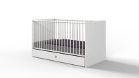 Babyzimmer KIEL Kinderzimmer Set groß modern weiß 6-teilig