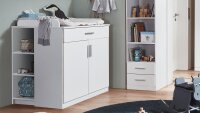 Babyzimmer KIEL Kinderzimmer Set groß modern weiß 6-teilig