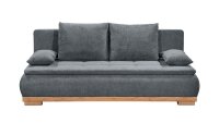 Schlafsofa MILA LUX.3DL Stoff anthrazit inkl. Bettkasten 208