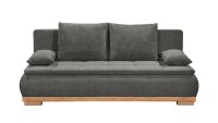 Schlafsofa MILA LUX.3DL Stoff stone grau inkl. Bettkasten 208