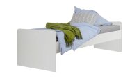 Jugendbett Joker weiß Flagstaff Eiche mit Ausziehliege 90x200 cm