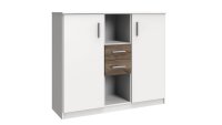 Highboard JOKER weiß Flagstaff Eiche