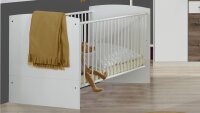 Babybett JOKER mit Schlupfsprossen weiß 70x140 cm