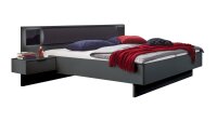 Futonbett BARCELONA mit 2 Bettschubkästen Graphit...