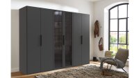 Kleiderschrank ALICANTE 6 türig Graphit 300 cm