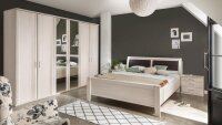 Schlafzimmer Set LUXOR Bett Schrank Kommode Polar...