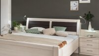 Schlafzimmer Set LUXOR Bett Schrank Kommode Polar Lärche